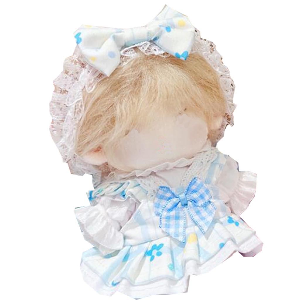 Плюшевое платье и головной убор для плюшевых кукол 10-15 см [Товар]