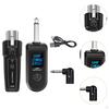 Audio Transmitter Receiver Microphone Wireless System for Guitar Dynamic Mic