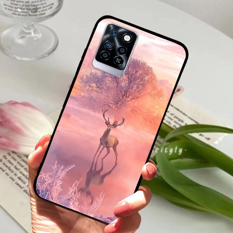 Чехол для Infinix Note 10 Plus Черный Мягкий силикон ТПУ Задняя крышка Для Infinix Note10 Pro NFC Чехол для телефона Note 10 Pro Plus Бампер