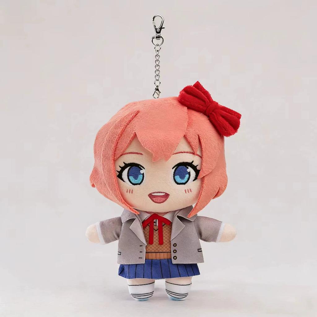 Плюшевая кукла Нацуки из игры Doki Doki Literature Club, мягкая игрушка, брелок, мультяшный кулон, подарок на день рождения для фанатов