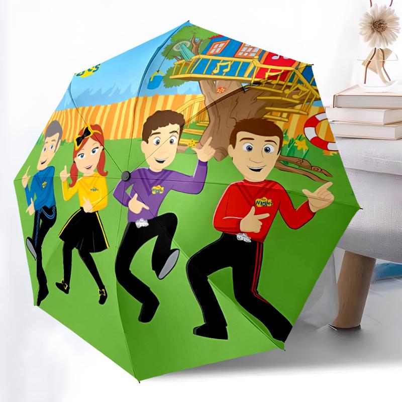Printed The WigglesPrinted Folding Umbrella,Outdoor,Leisure,And Travel Umbrella,Durable Umbrella Fabric,Birthday And Holiday Gift
