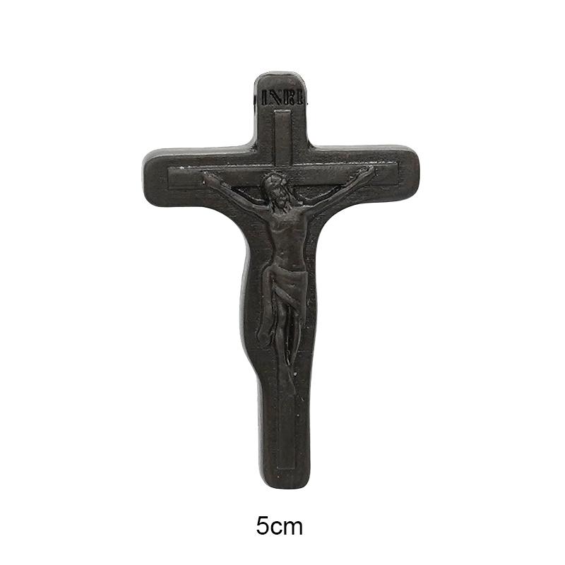 Подвески в виде креста Иезуита для ожерелья для мужчин и женщин, религиозные христианские католические амулеты, деревянные украшения