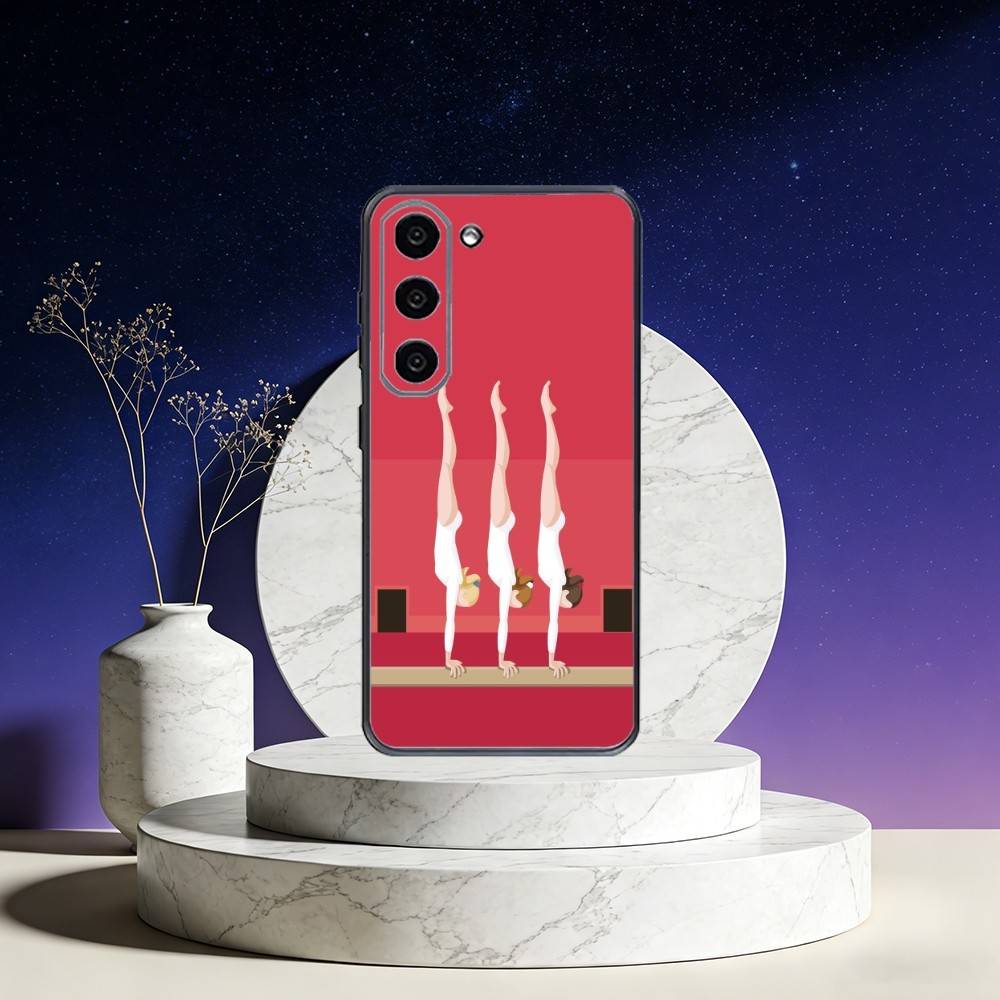 Чехол для телефона GYM Girl Gymnastic для Samsung Galaxy A73,A72,A71,A70,A53,A52,A51,Другие Мягкий Черный Чехол