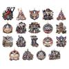 Patriotic Christmas Tree Snowflake Ornaments 250 Anniversary USA Ornament, United States 1776-2026 250th Holiday Gift for Family Friends Keepsake,