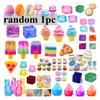 200+ Штук Разнообразные Сквиши Фигурки Сюрприз в Непрозрачной Коробке Мягкие Игрушки Антистресс с Медленным Подъемом Изображающие Голову Моаи Панду Кролика Стресс