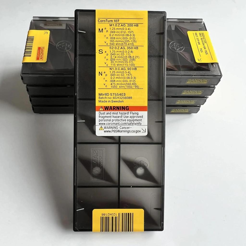 Original Sandvik / VBGT160404-UM 1125 CNC Lathe Carbide Blade Tool 10 Pcs