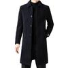 New Winter Chenille Coat for Young and Middle-aged Men, Long Velvet, Thickened Lapel, Woolen Warm Coat, Trendy