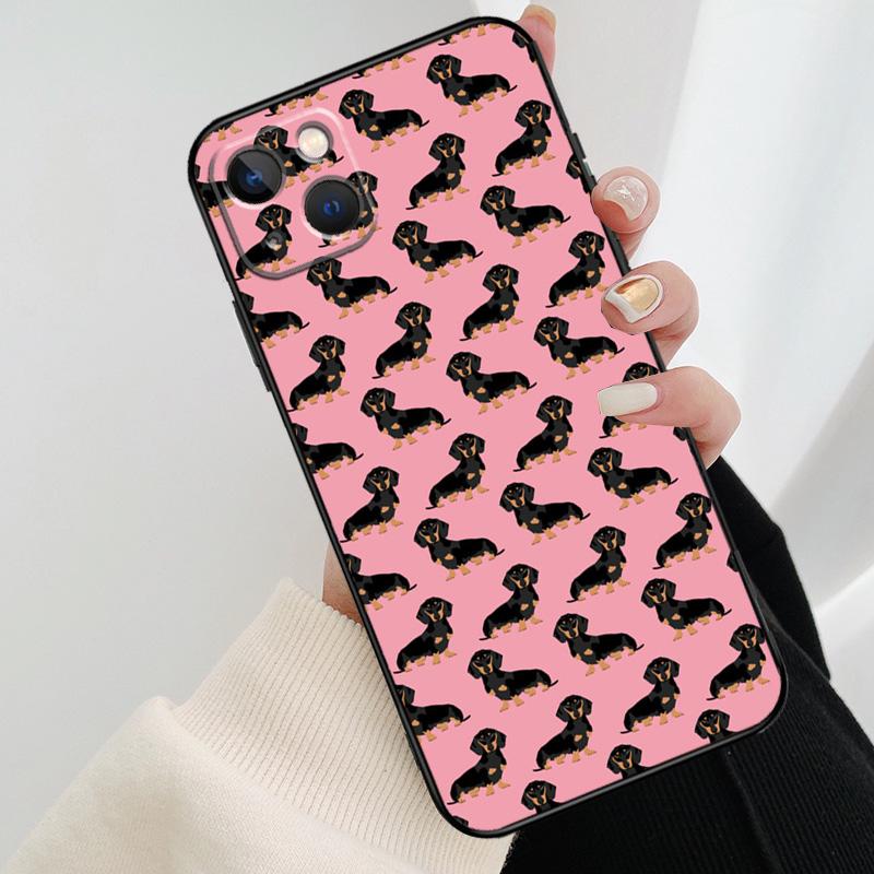 Милый чехол для телефона с таксой-сосиской для iPhone 17 Pro Max 16 15 11 13 12 14 Pro Max mini 15 16 Plus 16e 17 Air Cover