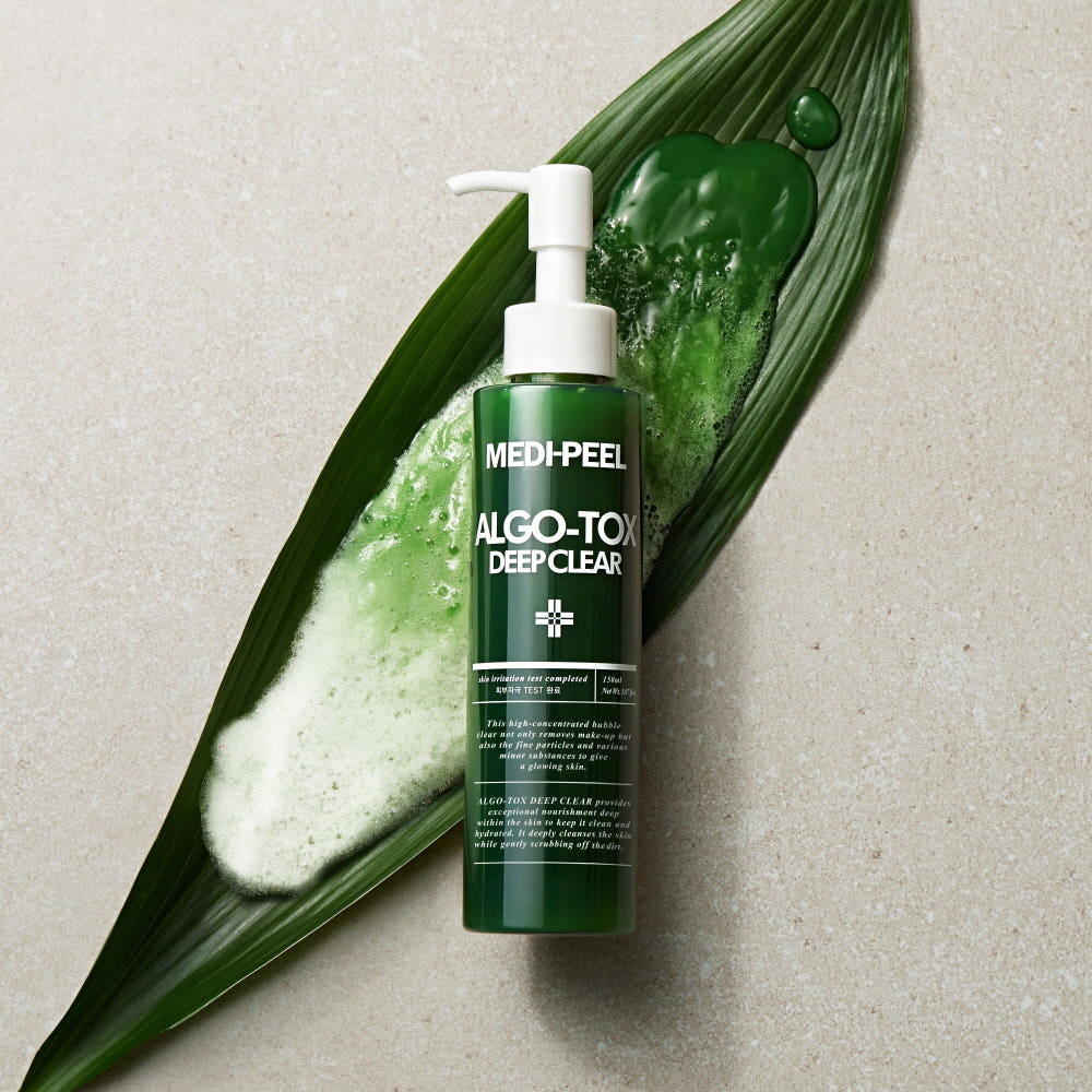 MEDIPEEL Algo Tox Deep Clear 150ml Wheatgrass Mild Bubble Facial Cleanser Pore Deep Cleansing