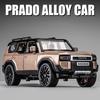 1:32 Toyota Land Cruiser Prado Внедорожник 2024 Металлическая модель автомобиля Игрушка Литье под давлением Металлическое литье Звук и свет Автомобильные игрушки Для детей Транспортное средство