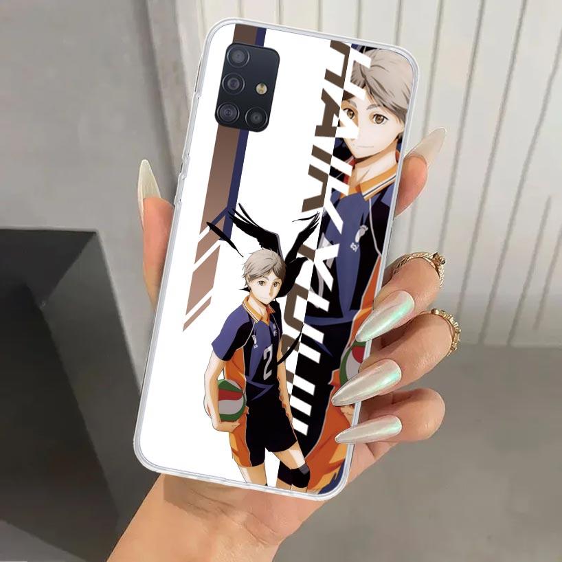 Чехол для телефона Haikyuu Oya School Volleyball для Samsung Galaxy A52 A32 A22 A12 A02S A50S A30S A10S Note 20 Ultra 10 Plus S10