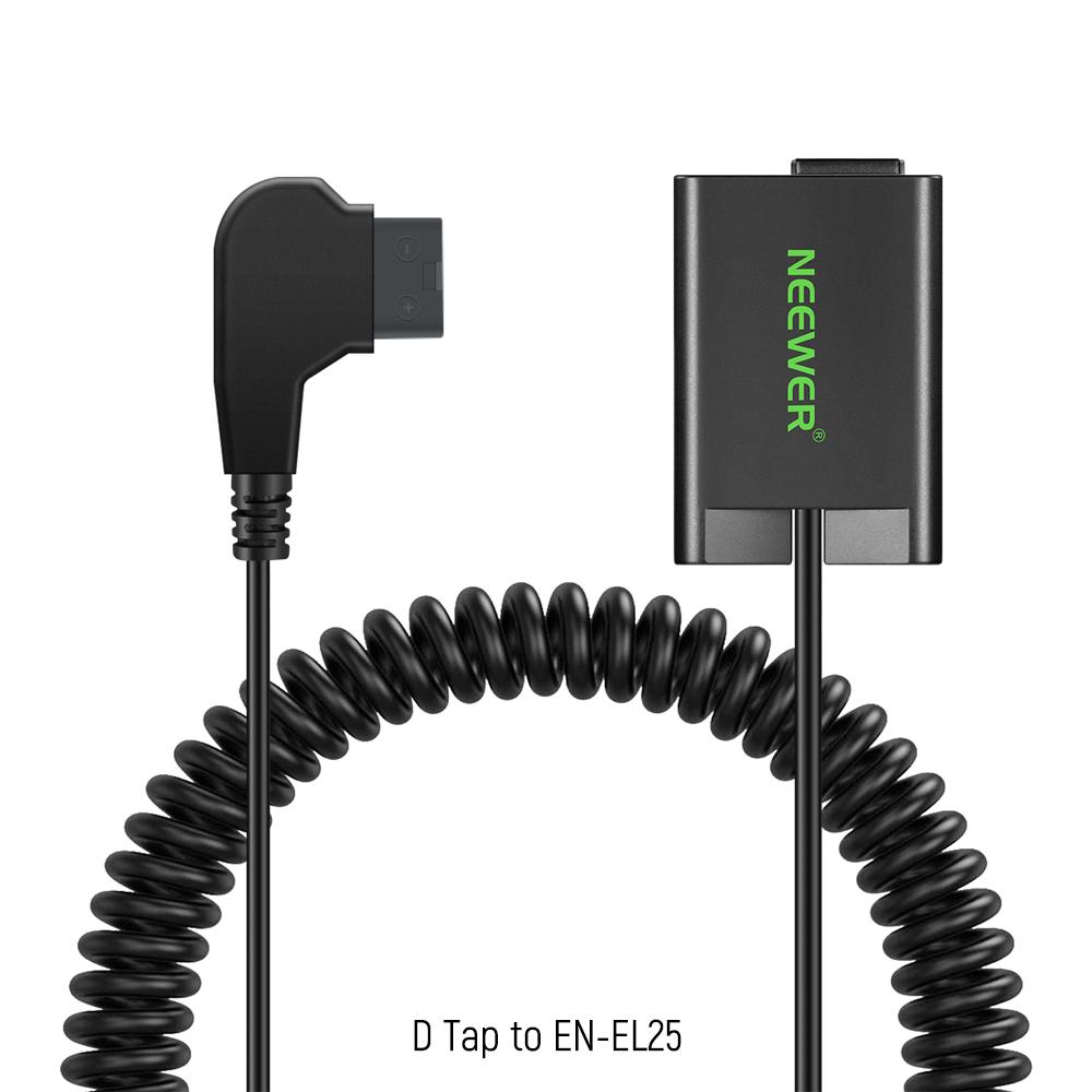 NEEWER D Tap to LP-E6NH Dummy Battery with Cable for V Mount Battery Stable Continuous Power Supply for Canon EOS R5 C R6 Series