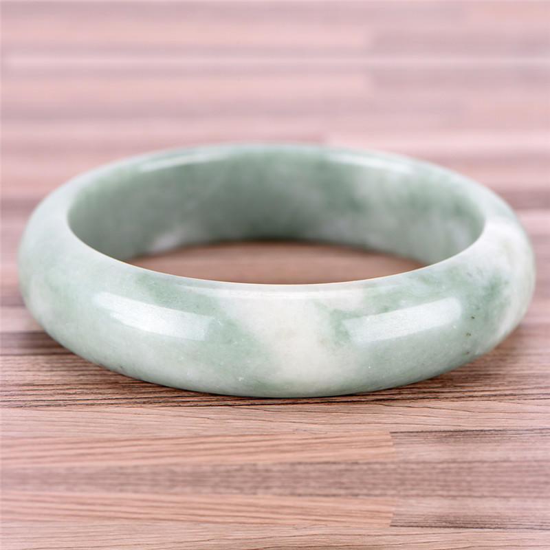 Элегантный браслет из натурального зеленого нефрита с драгоценными камнями, браслет, ювелирные изделия ручной работы