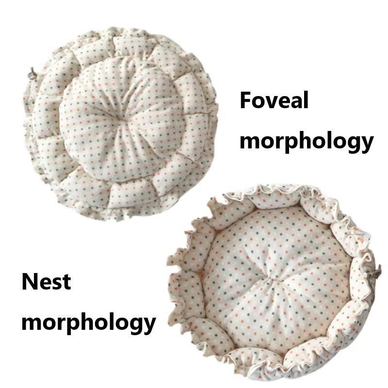 Двухстороннее регулируемое натяжным шнуром лежанка для питомца Креативная и удобная Мягкая и теплая лежанка для питомца Коврик для питомца Кошка Четыре сезона Щенячьи товары для питомцев