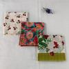 11Cm cherry cotton and linen small square scarf scarf women's spring and autumn summer fashion neck protection headscarf decorative scarf scarf sc
