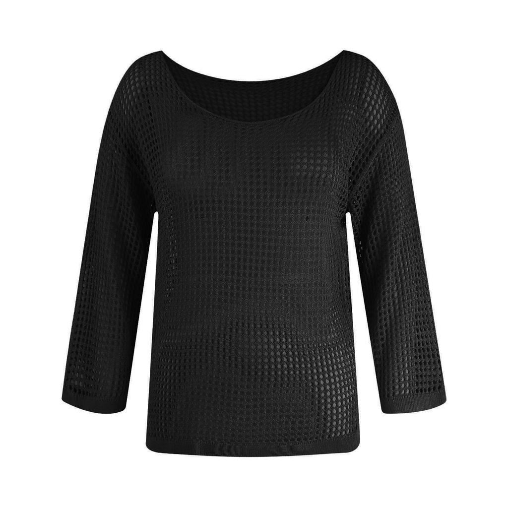 Новый топ бикини с сетчатым ажурным вязаным купальником Пляжная вязка