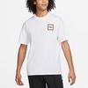 Nike T Shirts Men's White Crew Neck Moderate Straight Fit DQ1882-100