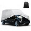 X AUTOHAUX 380x148x143cm Light Car Cover for Suzuki Flair Hail Universal Water Radiation UV Strong Yellow Side Storage Bag Windproof Easy Nighttime