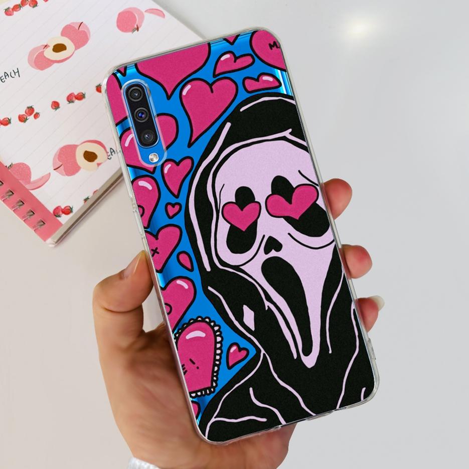 Для Samsung Galaxy A50 Чехол A30s A50s Милый Модный Расписной Задний Чехол Чехол для Телефона Для Samsung A50s Galaxy A30s A 50 s Мягкие Fundas