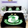 Shamrock Rovers Pattern Bedding,Quilt Set Quilt Cover Pillowcase Home Birthday Gift (1*duvet cover+2*pillowcase,without core)
