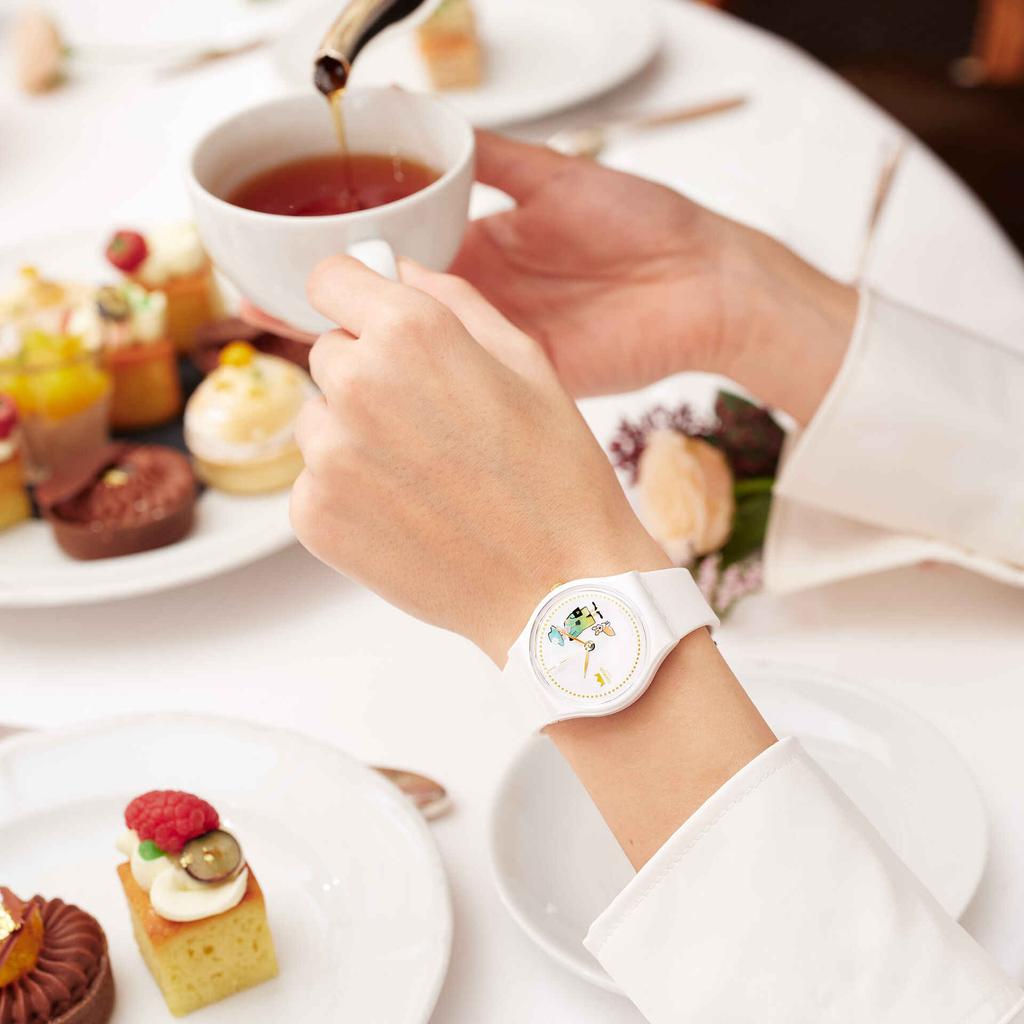 Swatch Quartz Movement 70th Anniversary Commemorative Watch Women watches White GZ711