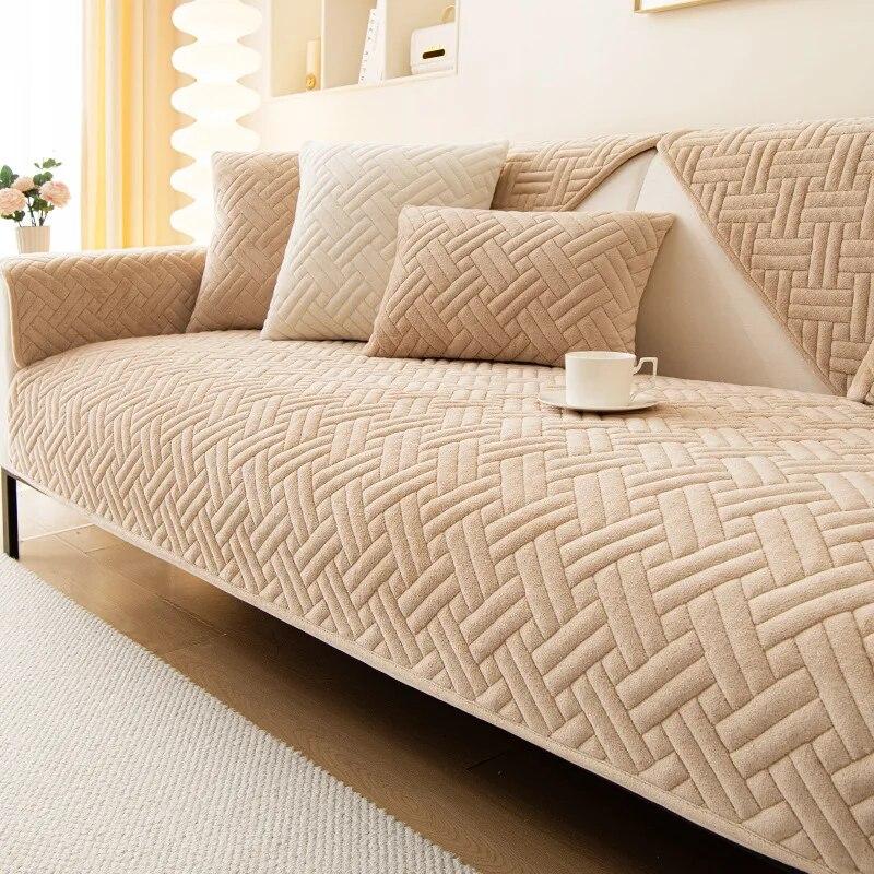Толстые мягкие теплые чехлы для диванов, детский коврик для домашних животных, диванное полотенце, противоскользящая защита для дивана для гостиной, съемный чехол для дивана