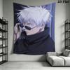 Стенная гобеленовая ткань Jujutsu Kaisen Эстетичное настенное панно Печатное тканевое одеяло Декоративные гобелены для спальни гостиной Декор дома