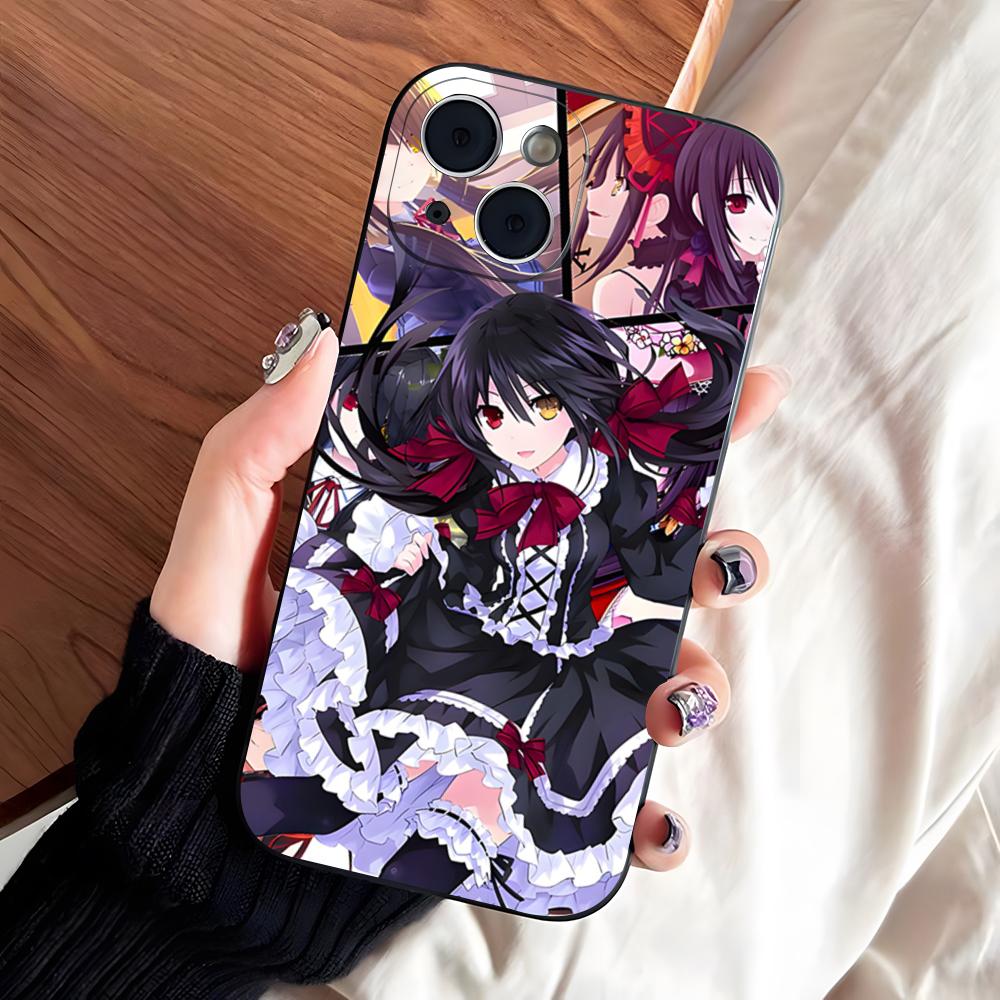 Аниме Date A Live Токисаки Куруми Милый чехол для телефона для iPhone 17 Pro Max 16 15 14 Pro Max 13 11 X Xs Xr 8 7 Plus Силиконовая крышка