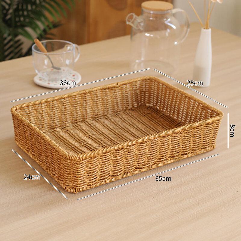Многоцелевая корзина для хранения из искусственного ротанга
