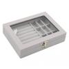 Jewelry Box Organizer Gray Box Roomy Case