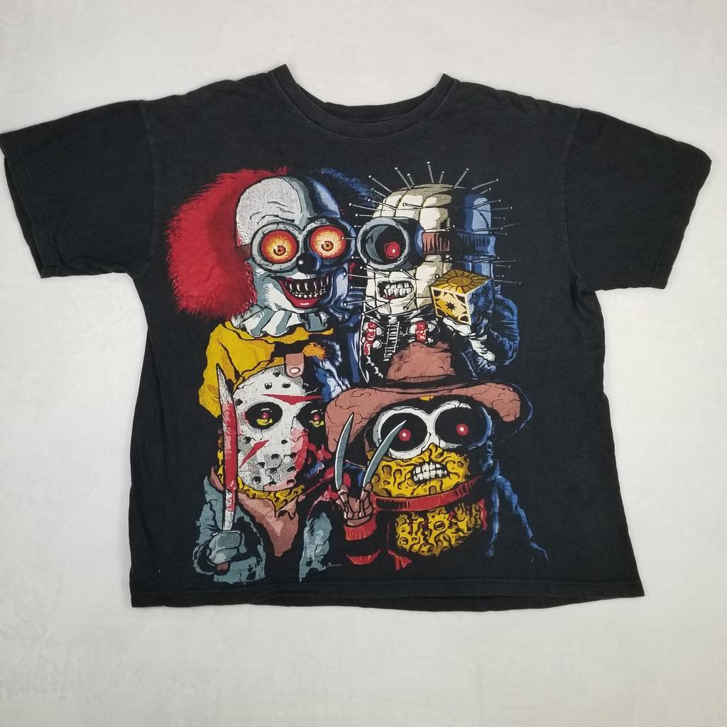 Resurrection Horror Series Men's Graphic Size XL Black Slasher Minions Unisex T-Shirt