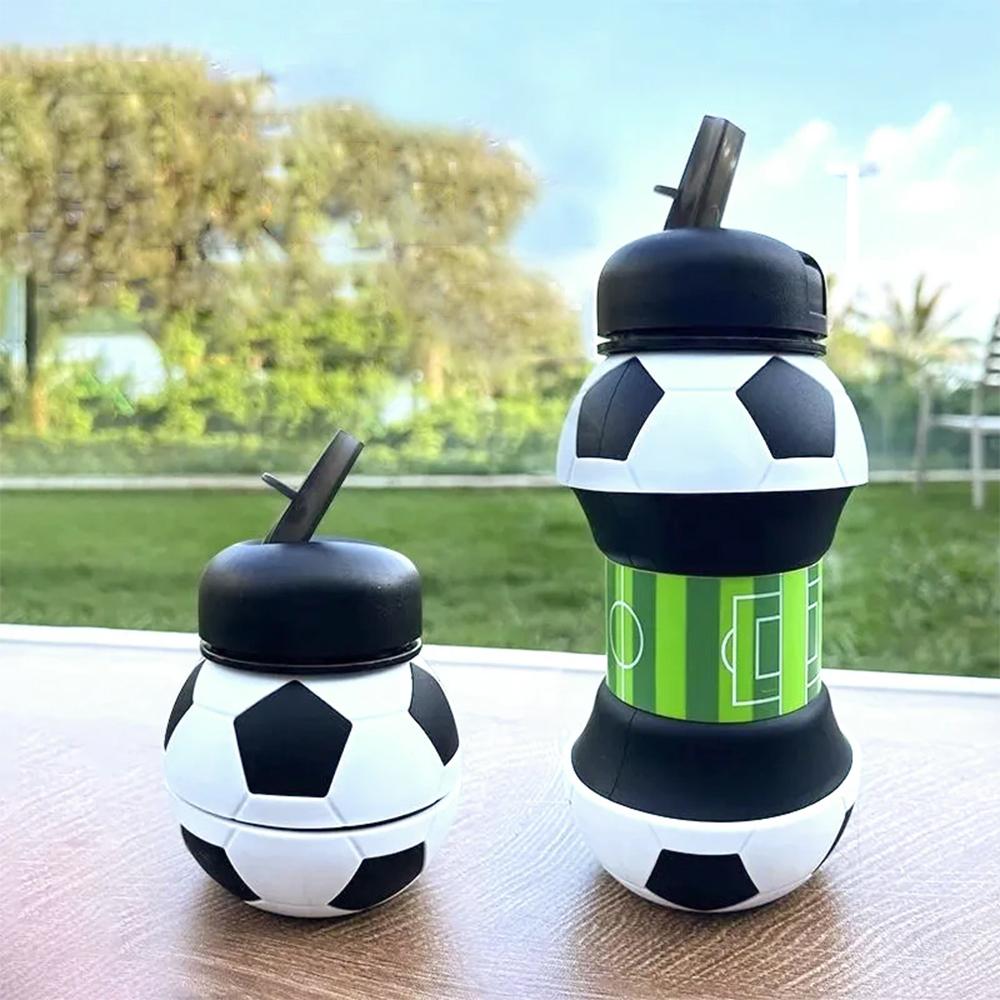 Fold Water Bottle Cups Mug Outdoor Sports Basketball Football Baseball Tennis Golf School Leakproof Portable Kids Water Bottle