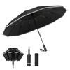 Большой складной с обратным складыванием автоматическое открытие и обратное складывание тефлоновый ветрозащитный и водоотталкивающий складной легкий и тепловой УФ дождь и солнце дождливый