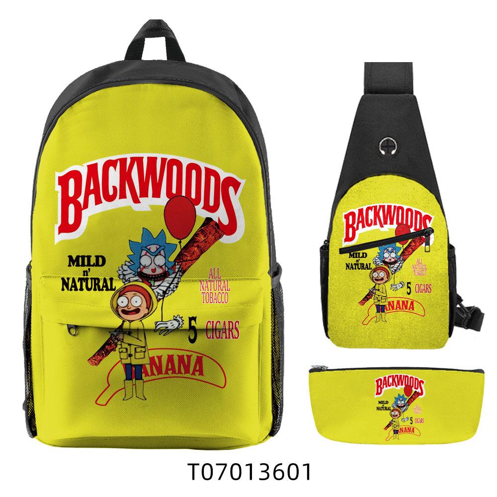 Популярный 3D Рюкзак Backwoods Сигара Студенческий Рюкзак для Кампуса Дорожная Сумка