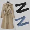 Women's Wide Waist Belt for Trench Coats and Jackets - Decorative Knotted Tie Accessory