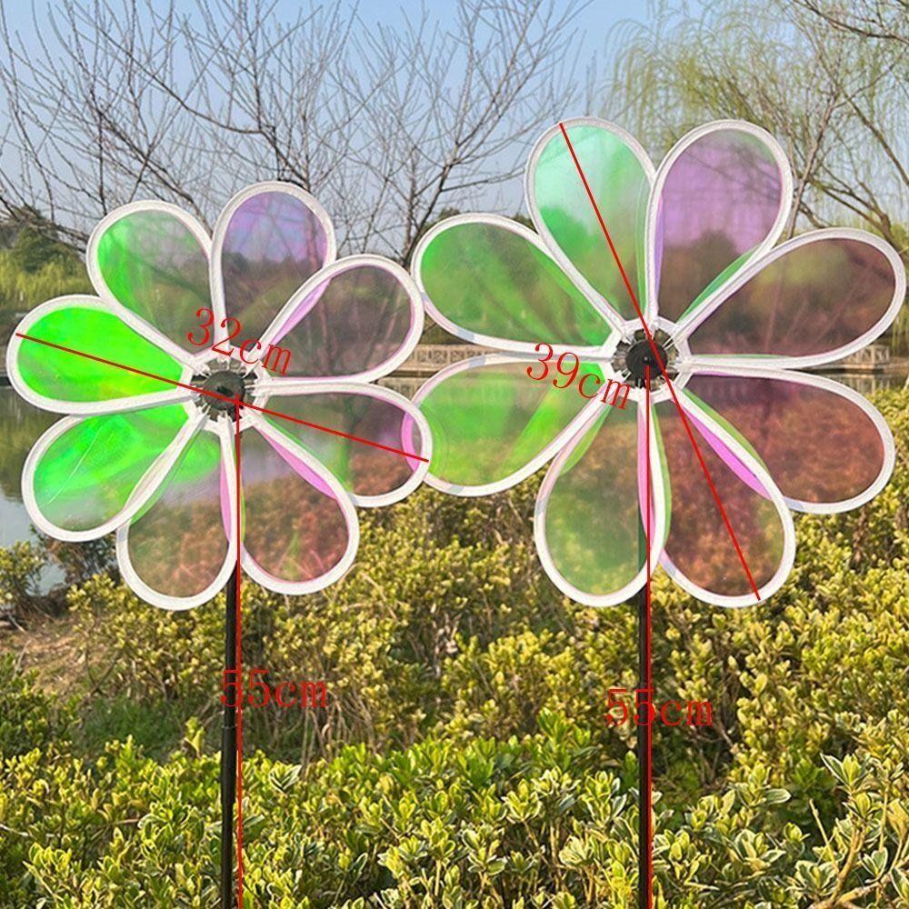 1 шт. детские игрушки для детского сада восьмилистная ветряная мельница отпугивающая птиц ветряная вертушка для улицы