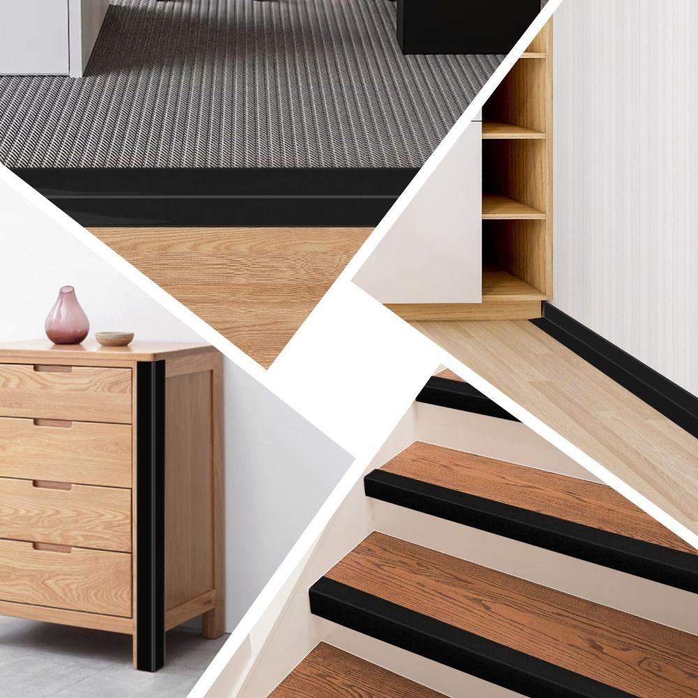 1 м Угловой протектор для стены, отклеиваемый и приклеиваемый, ПВХ угловые накладки, самоклеящаяся, утолщенный L-образный молдинг, защита угла