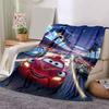 1pc Mcqueen Adventure Flannel Blanket Soft Warm Throw Blanket for Bedroom Living Room Bed Travel Camping Picnic Gift. M730054