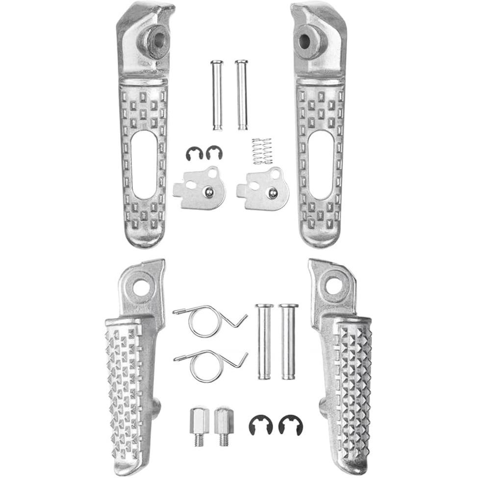 Front Rear Foot Pegs Fits for 2004-2012, 2003-2006, 2008-2012 (front+Rear)-White