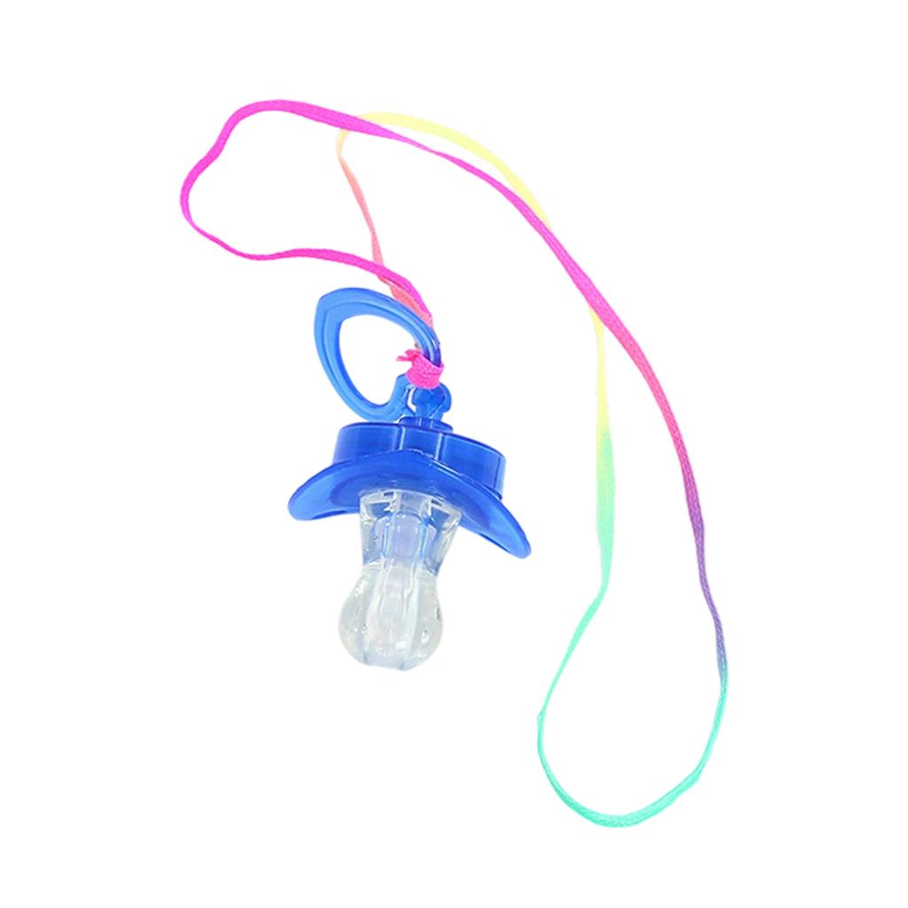 Colorful Flash Pacifier Whistle Toy With Flashing LED Light For Night Event And Party Gathering Adult Kids Favor Gift