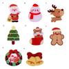 Christmas Brooch Festive Cute Cartoon Xmas Themed Multipurpose Anti-fade Decoration New Year Gifts Santa