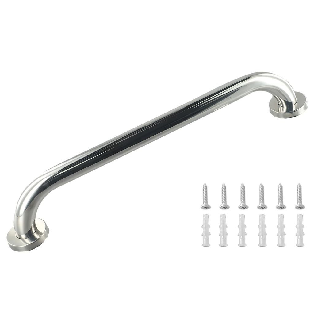 Rail Stainless Steel Silver Handgrip Support Tub Grip 300/400/500mm Shower Bar Bathroom Safety Hand Towel Wall