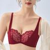 Бюстгальтер половинной чашки Женский собирающий бюстгальтер Красивое белье для спины Сексуальный кружевной бюстгальтер Бюстгальтер пуш-ап