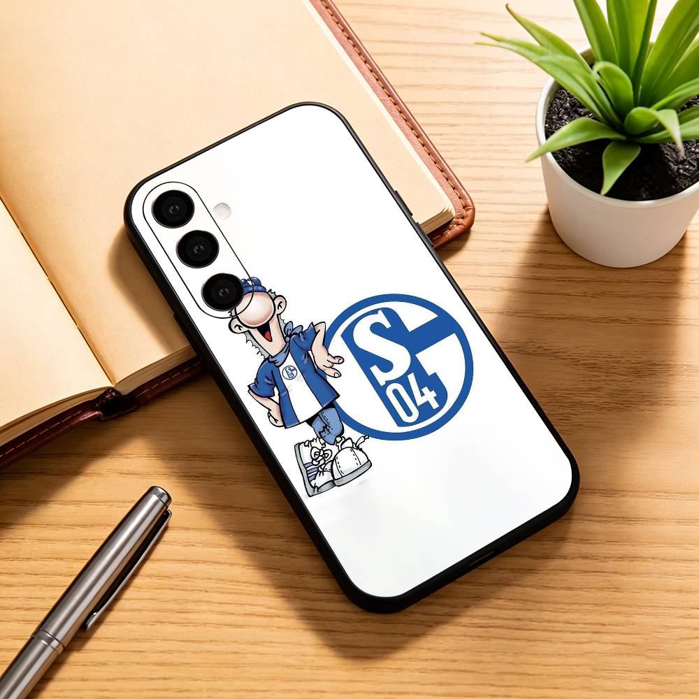 Чехол для телефона S-Schalke 04-PC для Samsung Galaxy A73, A72, A71, A70, A53, A52, A51, Другие Мягкий черный чехол