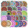 10/50pcs Mandala Stickers Mandala Flowers for DIY Luggage Laptop Skateboard Motorcycle Bicycle Stickers