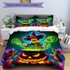 3pcs Minnie Mouse Halloween ideas Printed Bedding Set, Soft and Comfortable Quilt Cover for Bedroom, Guest Room (1 Duvet Cover + 2 Pillowcases, P
