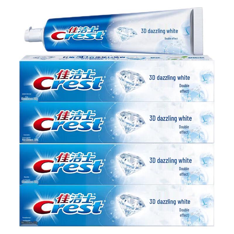 Зубная паста Crest 3D White Двойной эффект (4 упаковки)