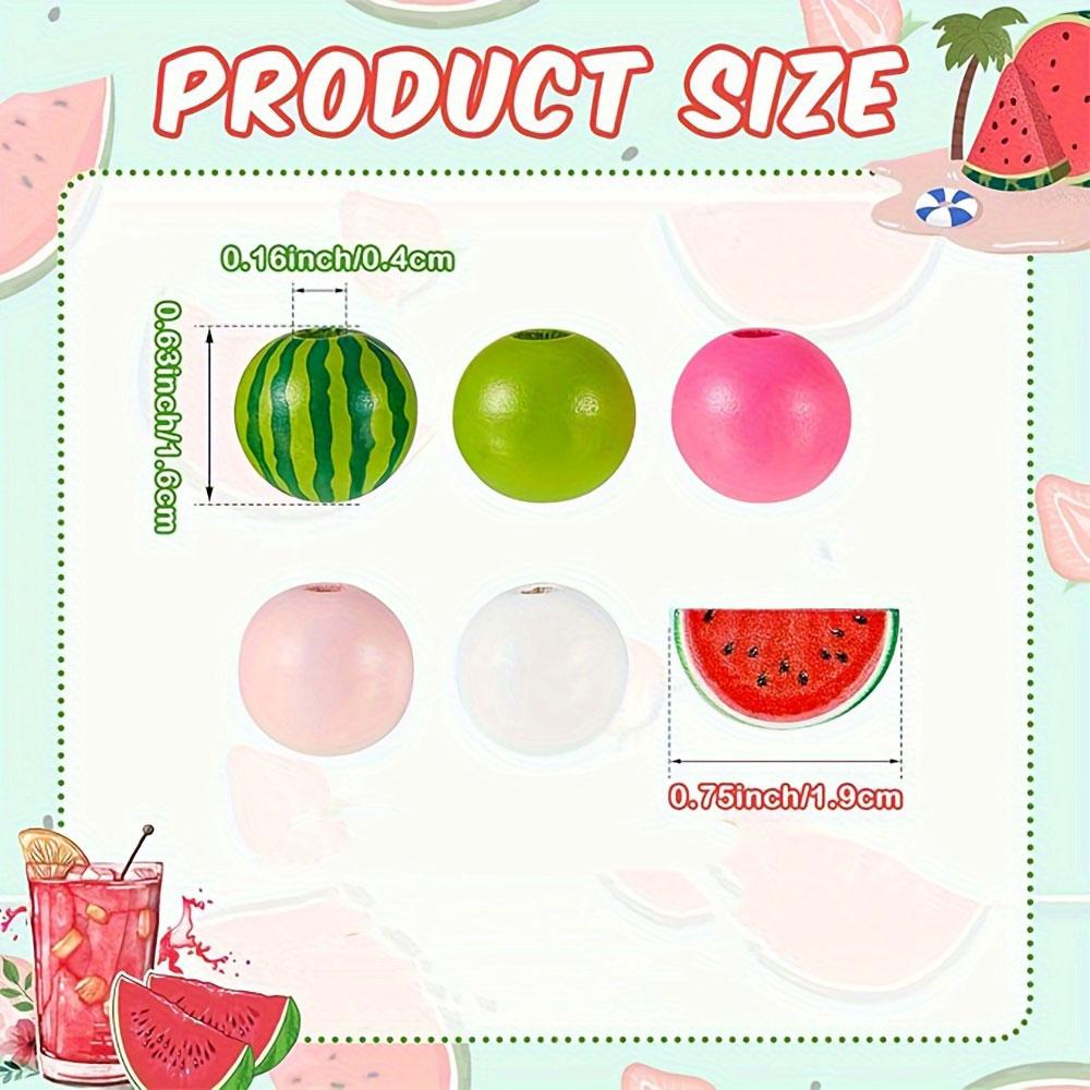 10/30/50 шт. арбузного цвета деревянные бусины 16 мм разноцветные деревянные бусины натуральные цветные круглые бусины ожерелье браслет изготовление ювелирных изделий украшение для дома