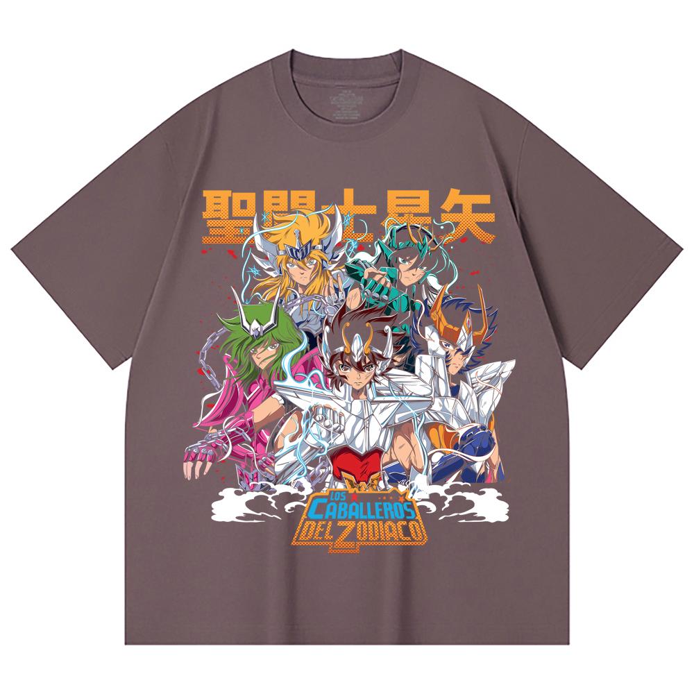 Унисекс футболка из 100% хлопка плотностью 230 г/м² с принтом Saint Seiya V1