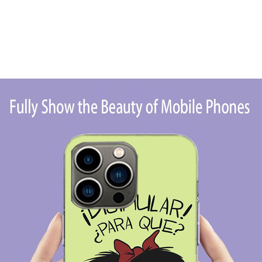 Mafalda Cartoon Phone Case For Apple Iphone 16E 16 17 Pro Max Air 15 Pro 14 Plus 12 13 Mini Cover Cute Fundas Silicone S